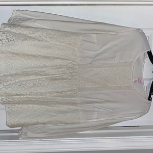 White maternity blouse